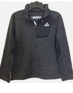 Gerry Boys 1/4 Zip Lightweight Athletic Fleece Jacket (Dark Heather, XS 5/6) NWT - Picture 1 of 1