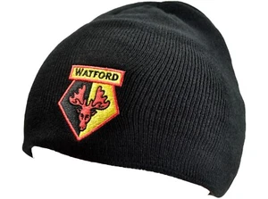 Watford Football Club Strickmütze Beanie - Erwachsene Einheitsgröße schwarz - Bild 1 von 2
