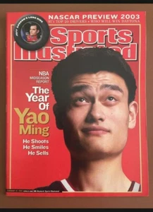 🏀🚀 Sports Illustrated Magazine - Yao Ming Cover -  February 2003 🚀🏀 - Picture 1 of 1