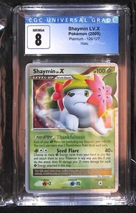2009 POKEMON - PLATINUM - SHAYMIN LV.X HOLO - #126/127 - CGC 8 - Picture 1 of 3