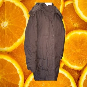 L.L. Bean Goose Down Long Brown Puffer Jacket With Hood Size XL - Picture 1 of 6
