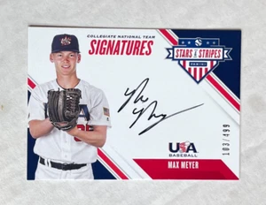 MAX MEYER 2020 Panini USA Stars & Stripes Signatures SP RC AUTO 103/499! #CNT-MM - Picture 1 of 2