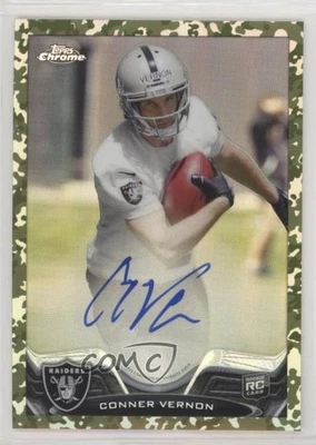 2013 Topps Chrome Camo Military Refractor Rookie /99 Conner Vernon #222 Auto RC - Image 1 of 2