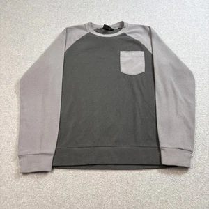 Patagonia Sweater Mens Small Gray Fleece Pullover Raglan Pocket Outdoor Hike - Picture 1 of 7
