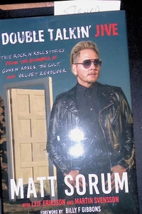MATT SORUM Double Talkin' Jive hardcover book AUTOGRAPHED Guns n Roses Cult - Picture 1 of 2