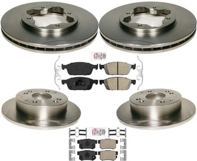 Disc Brake Rotors and Brake Pads Fits Honda Accord 1995-1997 2.2L 4 Door Sedan - Image 1 of 4