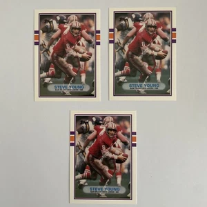 1989 Topps Traded Steve Young #24T San Francisco 49ers Lot Of 3 - Picture 1 of 2
