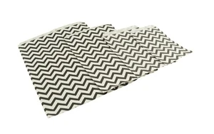 Black Chevron Pattern Paper Gift Bags - Jewellery Present Sweets Goody Packaging - Picture 1 of 17