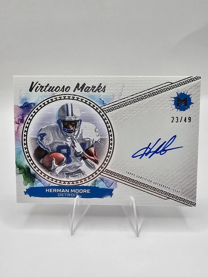 2024 Topps Motif Herman Moore Virtuoso Marks Auto /49 Detroit Lions AU - Image 1 of 2