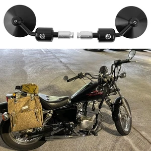 Motorcycle Handle Bar End Side Mirrors 7/8" For Honda Rebel 250 300 450 500 1100 - Picture 1 of 12