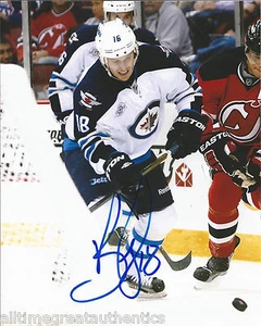 WINNIPEG JETS BRYAN LITTLE SIGNED 8X10 PHOTO W/COA HAND SIGNED IN PERSON - Picture 1 of 1