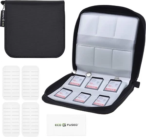 Eco-Fused Custodia per Schede Di Memoria - Contiene Fino a 44X SD, SDHC, Micro S - Photo 1/12