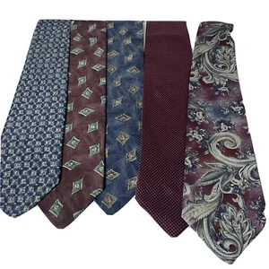 Lot of 5 , ERRENNO, ONDEE, SAVILLE ROW , Mens Neck Ties,  Silk - Picture 1 of 4