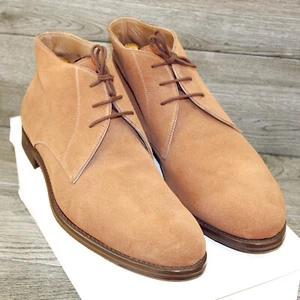 *NUEVO EN CAJA * $815 Neiman Marcus GRAVATI 13 W ancho gamuza nogal Chukka 17747 * árboles - Imagen 1 de 15