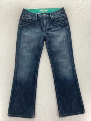 Pantalones de mezclilla elásticos azules lavados oscuros Joe's Jeans 29 Muse Bootcut tiro bajo Foto 1 de 4