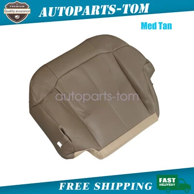 For 1999-2002 Chevrolet Silverado 2500 Driver Bottom Leather Seat Cover Med Tan - Image 1 of 4