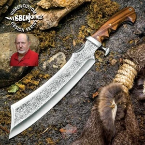 Hibben Master Bushcraft Machete with Sheath | Carbon Steel Blade-16 3/4" Overall - Picture 1 of 7