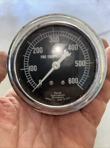 Marsh Instrument Company Pressure Gauge 600 PSI Young Fire Equipment VGC - Picture 1 of 5