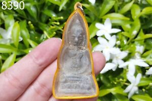 Cased Bronze Phra Pong Suphan Kru Suphanburi Thai Amulet #8390a
