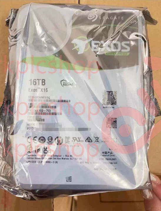 1PCS Seagate 16TB ST16000NM001G Exos X16 512e 6Gb 3.5 SATA Enterprise Hard Drive - Image 1 of 4