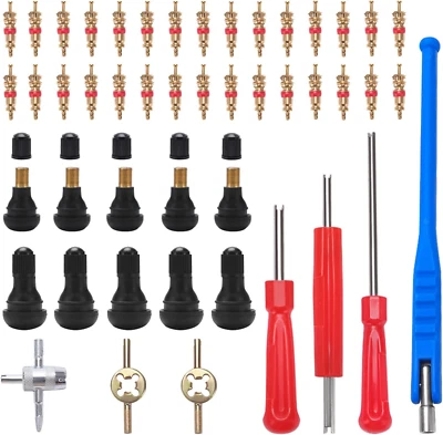 47 Stücke TR412 Reifen Ventilschaft Einziehwerkzeug, Ventilkerne, Ventilkernschl - Bild 1 von 4