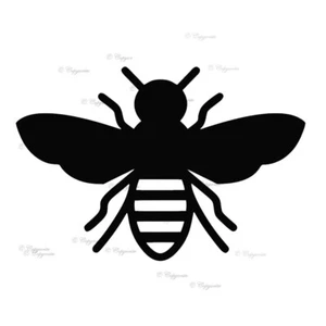 Bumble Bee Silhouette Art Vinyl  Decals Car Window Bumper Waterproof Stickers - Picture 1 of 13
