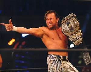 KENNY OMEGA UNSIGNED 11X14 PHOTO POSTER AEW NJPW ROH IMPACT CHAMPION BELT B - Picture 1 of 1