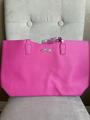Bolso de Mano Juicy Couture Grande Shopper Rosa Cartera Azul Forro Interior Nuevo con Etiquetas Foto 1 de 4