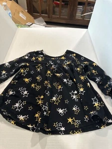 garanimals 4t schwarz mit gold silbernen Sternen Mädchen Shirt - Bild 1 von 1