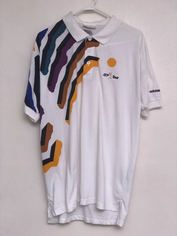 ADIDAS ATP TOUR TENNIS SKIPPY VINTAGE SHIRT POLO MAGLIA JERSEY Wimbledon US Open - Image 1 of 4