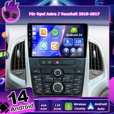Android 14 GPS Autoradio Für Opel Astra J Vauxhall 2010-17 WIFI CarPlay 6G+128GB - Bild 1 von 4