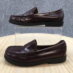 Sperry Shoes Youth 1.5 M Boys Colton Casual Slip On Penny Loafer Brown Leather - Picture 1 of 16