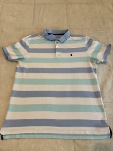 Izod Advantage Stripped Shirt Men's Collared Sleeve Polo Size XL - Picture 1 of 8