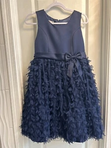 Girls American Princess Holiday Style Navy Blue Dress size 16.5 - Picture 1 of 4