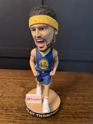 Klay Thompson HEADBAND 2019 Golden State Warriors Bobblehead SGA 11/27/19 NO BOX Cover