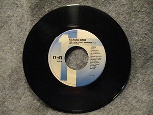 45 RPM 7" Record Richard Marx Too Late To Say Goodbye & Real World EMI B-50234 - Picture 1 of 3