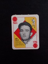 1951 topps red back Howie Pollet card no. 7