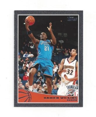 2009-10 Topps Black Border Damien Wilkins NM-MT #215 15/50 Oklahoma City Thunder - Image 1 of 2