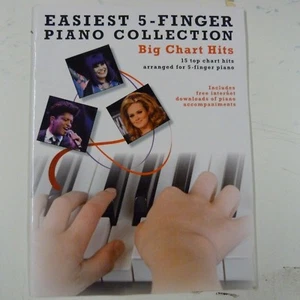 piano EASIEST 5-FINGER PIANO COLLECTION Big Chart Hits - Picture 1 of 1