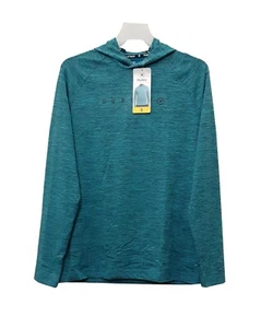Hurley sz:S Men's Lightweight Long Sleeve Stretch Pullover Hoodie Sweatshirt Gre - Picture 1 of 10