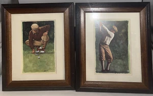 Glen Green The Art Of Golf "Putting" Framed Print  - Picture 1 of 3
