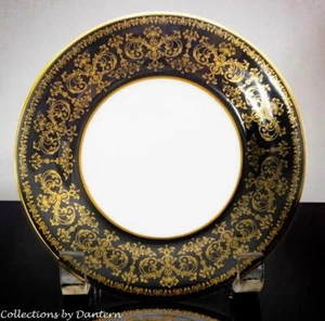 Plato de pan y mantequilla Wedgwood Caernarvon Black Bone China 6" - Imagen 1 de 5