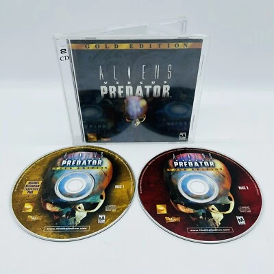 ALIENS Versus PREDATOR Gold Edition 2001 2-Disc Windows PC Game, Fast Free Ship - Image 1 of 4