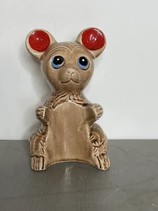VINTAGE Mouse Pepper Shaker Figurine Big Eyes Anthropomorphic Marked JAPAN - Picture 1 of 8