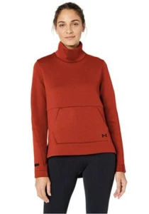Under Armour UA Move Mock Long Sleeve Radial Red Sweater Womens XL BRAND NEW - Picture 1 of 9
