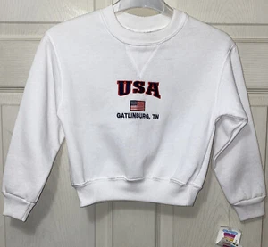 Vtg Happy Kids Sweatshirt “USA Gatlinburg TN” NWT - Picture 1 of 5