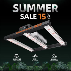 Luz de crecimiento LED Spider Farmer SE1500 150W alta eficacia Samsung espectro completo - Imagen 1 de 11