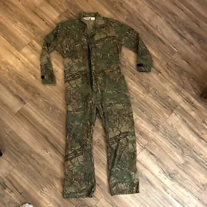 Vintage Walls Realtree Camo Ripstop Jumpsuit Coveralls Size Large Regular 42-44 - Picture 1 of 4