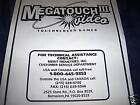 Megatouch Iii Video Touchscreen Games Manual