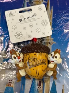 Nuevo adorno de bellota Chip & Dale 2025 parques Disney World Fort Wilderness Resort - Imagen 1 de 1